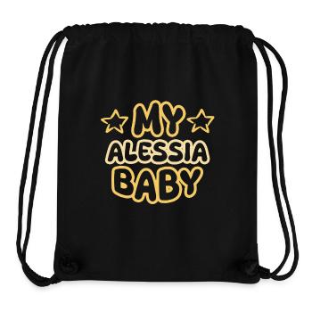 Gift for Alessia - Stanley/Stella Recycled Gym Bag - black - Front
