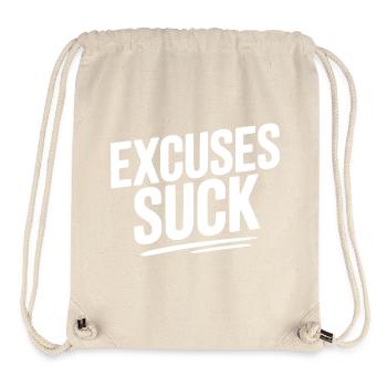 Excuses Suck - Stanley/Stella Recycled Gym Bag - natural - Front