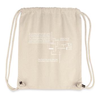 Mies van der Rohe - Landhaus Architekt Geschenk - Stanley/Stella recycelter Gym Bag - Naturweiß - Vorne
