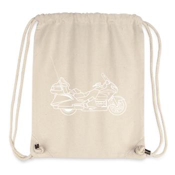 Moto Gold Wing - Sac à cordon recyclé Stanley/Stella - blanc naturel - Devant