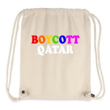 Boycott qatar - Stanley/Stella Recycled Gym Bag - natural - Front