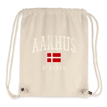 Aarhus Danmark Flag - Stanley/Stella Recycled Gym Bag - natural - Front