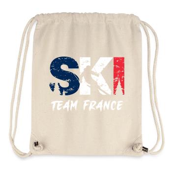 Ski Team Frankreich Emblem - Stanley/Stella recycelter Gym Bag - Naturweiß - Vorne