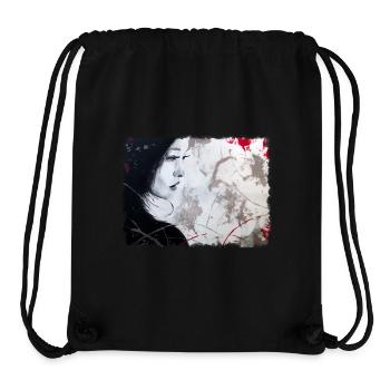 Art woman asian - Stanley/Stella Recycled Gym Bag - black - Front