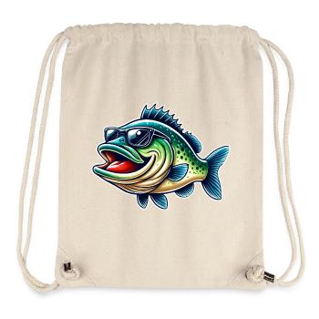 Barsch Angeln - Stanley/Stella recycelter Gym Bag - Naturweiß - Vorne