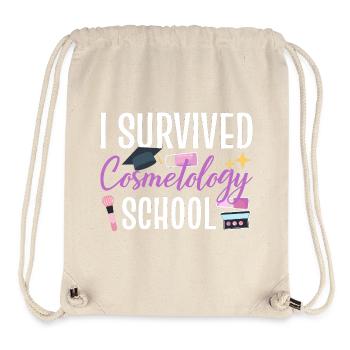 I Survived Cosmetology School - Stanley/Stella recycelter Gym Bag - Naturweiß - Vorne