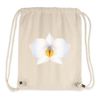 Fleur d’orchidée délicate aux couleurs pastel - Sac à cordon recyclé Stanley/Stella - blanc naturel - Devant