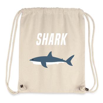 Nautic Design Shark Silhouette Bold Typography - Stanley/Stella Recycled Gym Bag - natural - Front