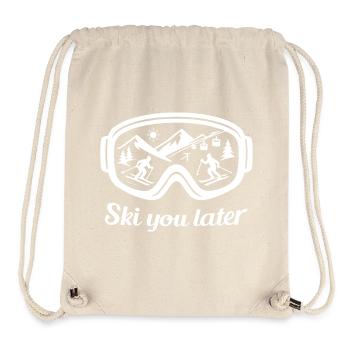 Ski You Later – Skibrillen Design für Skifahrer - Stanley/Stella recycelter Gym Bag - Naturweiß - Vorne