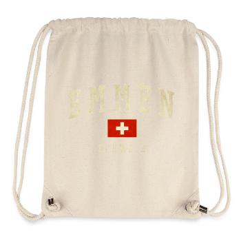 Emmen Switzerland design with flag - Stanley/Stella Recycled Gym Bag - natural - Front