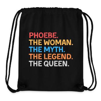 Phoebe Die Frau Der Mythos Die Legende Die Königin - Stanley/Stella recycelter Gym Bag - Schwarz - Vorne