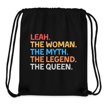 Leah The Woman The Myth The Legend The Queen - Stanley/Stella Recycled Gym Bag - black - Front