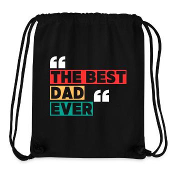 Der beste Vater - Stanley/Stella recycelter Gym Bag - Schwarz - Vorne