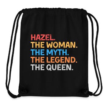 Hazel Die Frau Der Mythos Die Legende Die Königin - Stanley/Stella recycelter Gym Bag - Schwarz - Vorne