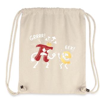 Constantes mathématiques Pi menacé e Comic - Sac à cordon recyclé Stanley/Stella - blanc naturel - Devant