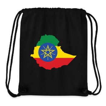 Ethiopia Power Rasta Reggae Rastafari Roots - Stanley/Stella Recycled Gym Bag - black - Front