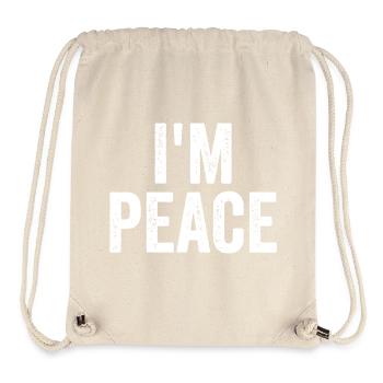 I Am Peace - Stanley/Stella Recycled Gym Bag - natural - Front