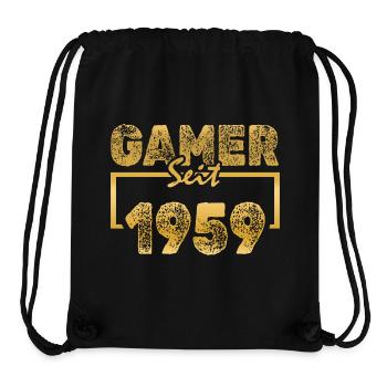 1959 - Stanley/Stella Recycled Gym Bag - black - Front