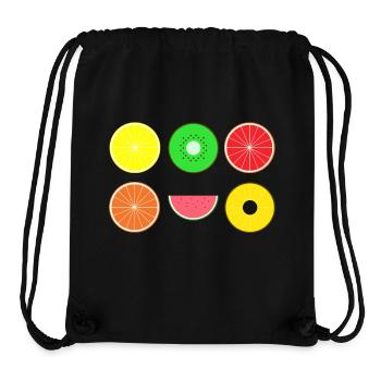 DIGITAL - FRUIT fruits numérique Hipster - Sac à cordon recyclé Stanley/Stella - noir - Devant