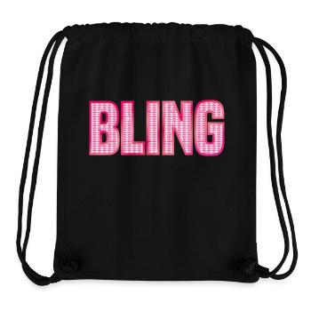 BLING pink Strass glänzend Schmuck - Stanley/Stella recycelter Gym Bag - Schwarz - Vorne