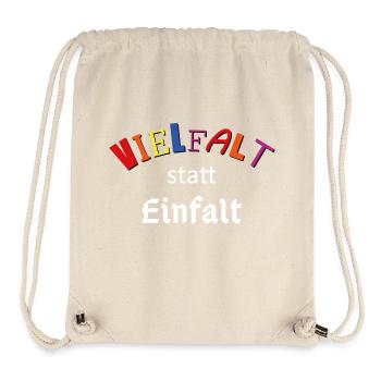 Vielfalt statt Einfalt - Stanley/Stella recycelter Gym Bag - Naturweiß - Vorne