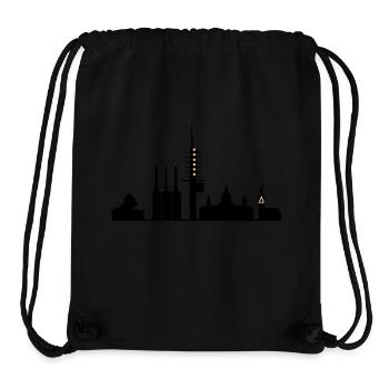 Hannover skyline - Stanley/Stella recycelter Gym Bag - Schwarz - Vorne