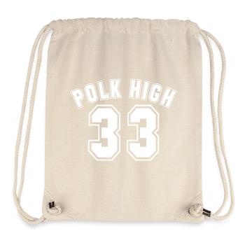 Polk High 33 Football College shirt funny - Stanley/Stella Recycled Gym Bag - natural - Front
