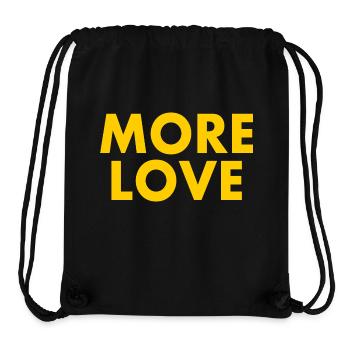 More love - Stanley/Stella Recycled Gym Bag - black - Front
