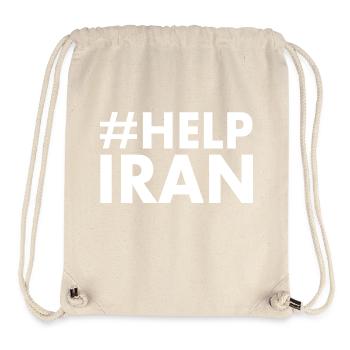 Help iran - Stanley/Stella Recycled Gym Bag - natural - Front