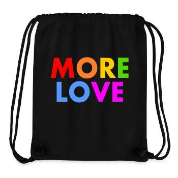 More love - Stanley/Stella Recycled Gym Bag - black - Front