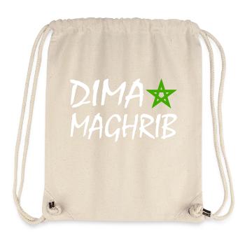 Dima maghrib - maroc - Sac à cordon recyclé Stanley/Stella - blanc naturel - Devant