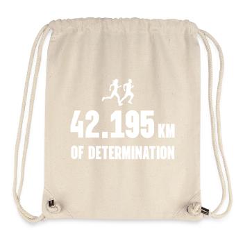 Marathon - 42 195 km de détermination - Sac à cordon recyclé Stanley/Stella - blanc naturel - Devant