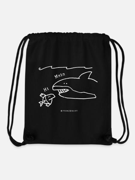Fischköppe / Fischkopp / Hai – Moin. - Stanley/Stella recycelter Gym Bag - Schwarz
