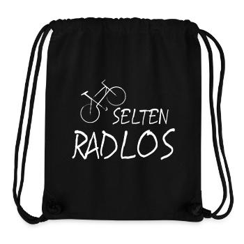 Radfahren Sprüche lustig Geschenk Selten Radlos - Stanley/Stella recycelter Gym Bag - Schwarz - Vorne