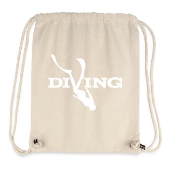 Diving Silhouette Splash - Stanley/Stella Recycled Gym Bag - natural - Front