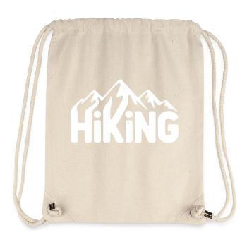 Hiking Typography - Hiking Design - Stanley/Stella Recycled Gym Bag - natural - Front