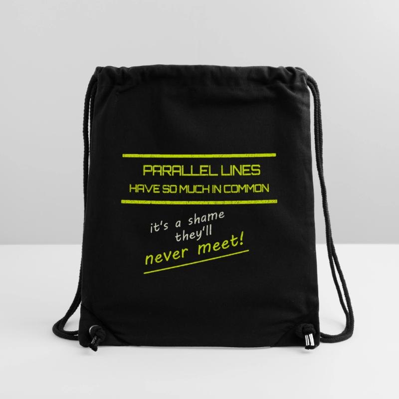 Funny Parallel Lines Math Tee Stanley/Stella Recycled Gym Bag