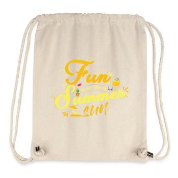 Free In Summer Motif with Fruits - Stanley/Stella Recycled Gym Bag - natural - Front
