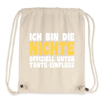 Familienmotiv Neffe - Stanley/Stella recycelter Gym Bag - Naturweiß - Vorne