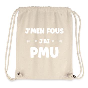 Humour PMU - Sac à cordon recyclé Stanley/Stella - blanc naturel - Devant
