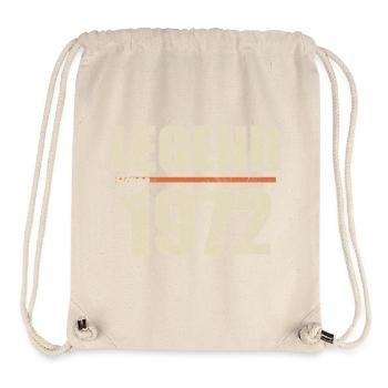 Jubiläum 1972 | Legende seit 1972 - Stanley/Stella recycelter Gym Bag - Naturweiß - Vorne