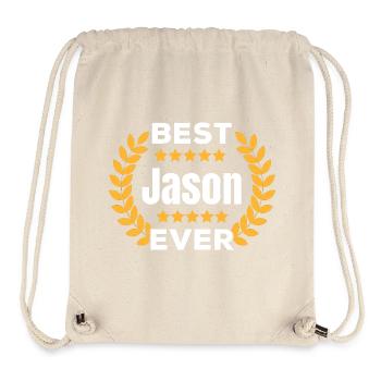 Best Jason Ever Legend Name Gift - Stanley/Stella Recycled Gym Bag - natural - Front