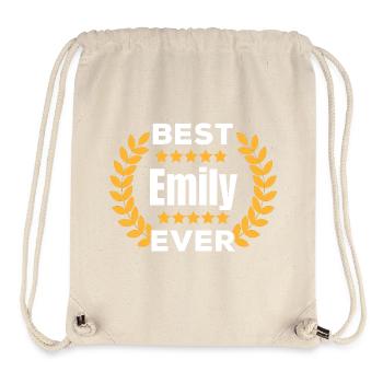 Best Emily Ever Legend Name Gift - Stanley/Stella Recycled Gym Bag - natural - Front
