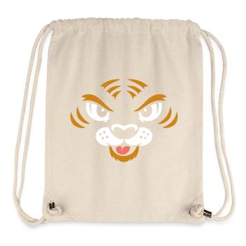 Tiger | Big Face Costume Carnival Disguise - Stanley/Stella Recycled Gym Bag - natural - Front