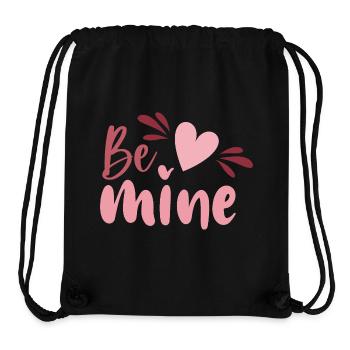 Be Mine Heart Skript - Stanley/Stella recycelter Gym Bag - Schwarz - Vorne