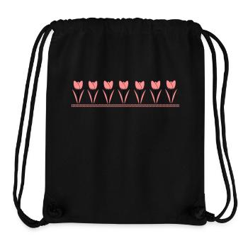Tulpen - Stanley/Stella recycelter Gym Bag - Schwarz - Vorne