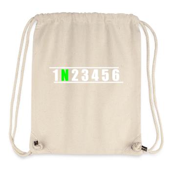 Moto cadeau idée cadeau pour les motocyclistes - Sac à cordon recyclé Stanley/Stella - blanc naturel - Devant