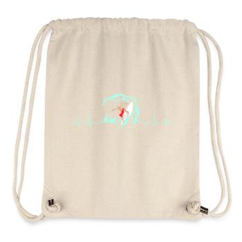 Herzschlag surfen - Stanley/Stella recycelter Gym Bag - Naturweiß - Vorne