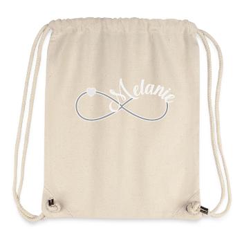 Melanie name first name - Stanley/Stella Recycled Gym Bag - natural - Front