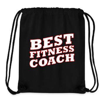 Fitness Coach Bold Typography - Stanley/Stella Recycled Gym Bag - black - Front